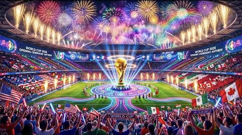 التفاصيل الكاملة لافتتاح كأس العالم اليوم الخميس 11 يونيو 2026